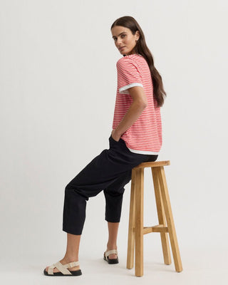 Yarra Trail Capri Pant - Navy [sz:size 6]