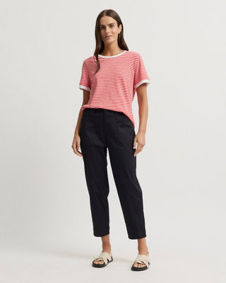 Yarra Trail Capri Pant - Navy [sz:size 6]