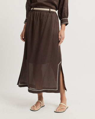 Yarra Trail Grace Skirt - Coco [sz:size 8]