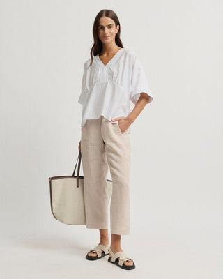 Yarra Trail Kobus Blouse - White [sz:size 12]