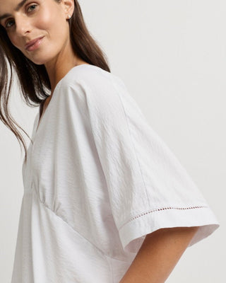 Yarra Trail Kobus Blouse - White [sz:size 12]