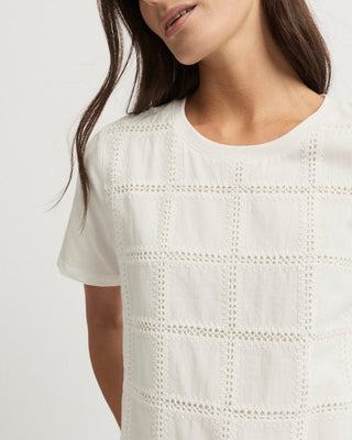 Yarra Trail Lacet Tee - Ecru [sz:xxs]