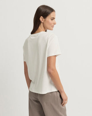 Yarra Trail Lacet Tee - Ecru [sz:xxs]