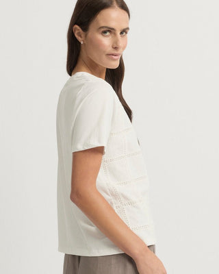 Yarra Trail Lacet Tee - Ecru [sz:xxs]