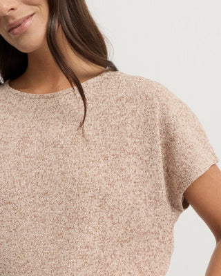 Yarra Trail Lona Tee - Clay Ecru | Pink Poppies