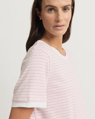 Yarra Trail Marais Tee - Shell Stripe [sz:small]