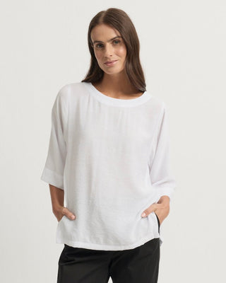 Yarra Trail Skye Top - White [sz:size 12]