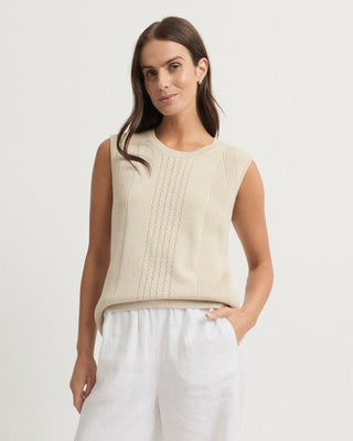 Yarra Trail Symmetry Knit - Cashew [sz:small]