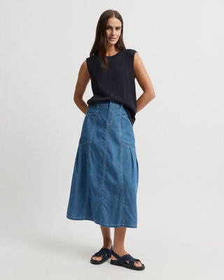 Yarra Trail Symmetry Knit - Navy [sz:small]
