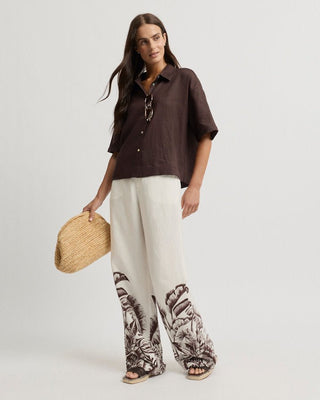 Yarra Trail Tirari Essence Shirt - Coco [sz:size 12]