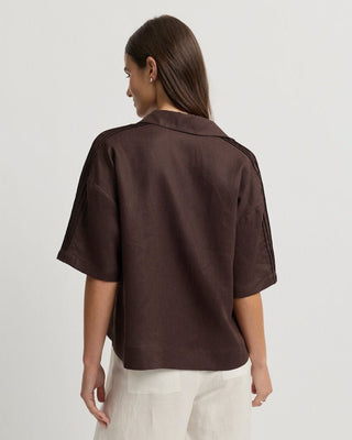 Yarra Trail Tirari Essence Shirt - Coco [sz:size 12]