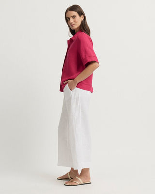 Yarra Trail Tirari Lace Shirt - Raspberry [sz:size 12]