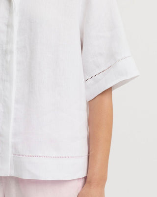 Yarra Trail Tirari Lace Shirt - White [sz:size 14]