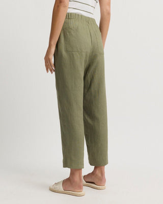Yarra Trail Tirari Slim Pant - Moss | Pink Poppies