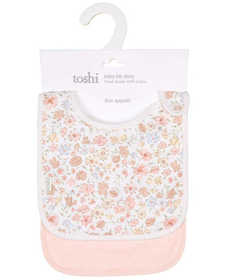 Toshi Bib Story - Pink Poppies 