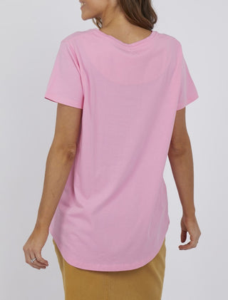 Elm Tee Fall In Love Sherbet Pink - Pink Poppies 