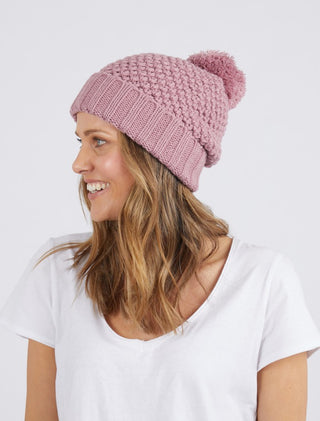 Elm Beanie Berry - Pink Poppies 