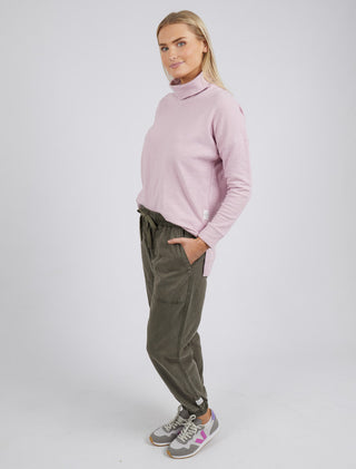 Elm Avery Roll Neck Heather - Pink Poppies 